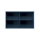 Ver imagem 6 de Armário Aéreo 120cm 2 Portas com Vidro Moldurado Cozinha Sevilha Azul