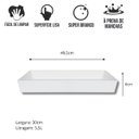 Ver imagem 4 de Travessa Buffet Gn 1/1 65mm Branco Melamina Gourmet Mix