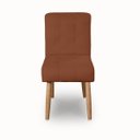 Ver imagem 4 de Cadeira Confortavel Jantar Luna Suede Terracota para Quarto Sala Recepção.