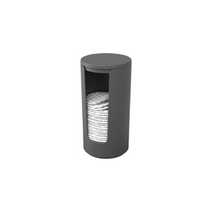 Porta Algodão em Disco Serene Cinza Chumbo Brinox