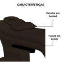 Ver imagem 2 de Maca Estofada Estética Botonê 60 Cm Sobrancelha Cilios Cor:marrom