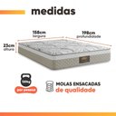 Ver imagem 5 de Cama Box Baú Casal Queen Cristal Molas Ensacadas 158x198x64cm