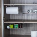 Ver imagem 3 de Porta Papel Toalha Suporte Suspenso Encaixe Armário Cozinha