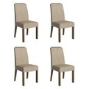 Ver imagem 1 de Kit 4 Cadeiras de Jantar 4255 com Espaldar Rustic/imperial Madesa