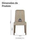 Ver imagem 3 de Kit 4 Cadeiras de Jantar 4255 com Espaldar Rustic/imperial Madesa