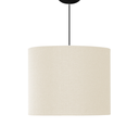 Ver imagem 1 de Lustre Pendentre de Linho Iluminação Sala Quarto Luxo:creme/fio Preto