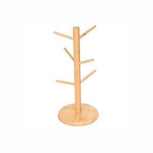Suporte para Xícaras em Bambu Ecokitchen 15x34cm Mimo Style