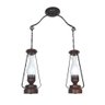 Pendente Lampião Envelhecido 2 Lâmpadas 882e - 1