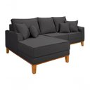 Ver imagem 3 de Sofá Living Beny com Chaise para Sala de Estar Confortável Império Grafite 199