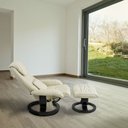 Ver imagem 2 de Conjunto 2 Poltronas de Massagem com Apoio para Pés Louisiana Bege Creme