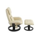 Ver imagem 4 de Conjunto 2 Poltronas de Massagem com Apoio para Pés Louisiana Bege Creme
