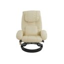 Ver imagem 5 de Conjunto 2 Poltronas de Massagem com Apoio para Pés Louisiana Bege Creme