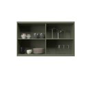 Ver imagem 7 de Armário Aéreo 120cm 2 Portas com Vidro 100% MDF Cozinha Sevilha Verde