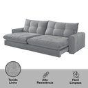 Ver imagem 5 de Sofá Firenze Linho 02 Módulos de 80cm B25cm Meu Sofá Online
