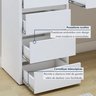 Penteadeira Camarim 100% MDF 5 Gavetas Munique - 3