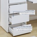 Ver imagem 3 de Penteadeira Camarim 100% MDF 5 Gavetas Munique