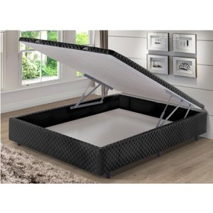 Base Box Ecoflex com Baú 1,38 X 1,88 X 0,30 Marrom