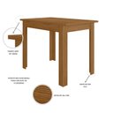 Ver imagem 3 de Mesa de Jantar Retangular 108cm sem Cadeiras 4 Lugares Bellagio Poliman Móveis