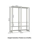 Ver imagem 4 de Estante Closet Yes 160cm com 2 Cabideiros - Grafite