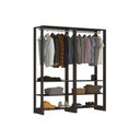 Ver imagem 1 de Estante Closet Yes 160cm com 2 Cabideiros - Grafite