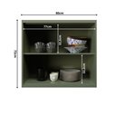 Ver imagem 5 de Armário Aéreo 80cm 2 Portas 100% MDF Cozinha Sevilha Herval Verde
