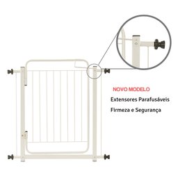 Grade de Porta P/ Portão Pressão Pet Cães Criança 99 a 104 Cm: - 2
