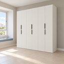 Ver imagem 1 de Guarda Roupa Casal Modulado Versa em MDF 6 Portas com 15 Prateleiras