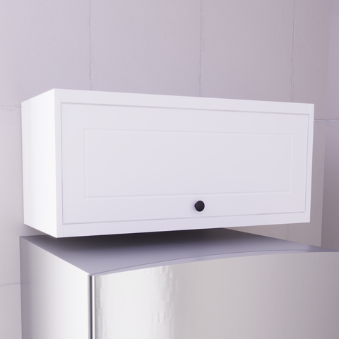 Armário Aéreo Basculante 80cm 100% MDF Cozinha Sevilha Branco