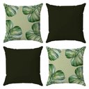 Ver imagem 1 de Kit 4 Capas Almofadas Decorativas Folhas Nº8 45x45 - ID Decor