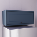Ver imagem 1 de Armário Aéreo Basculante 80cm 100% MDF Cozinha Sevilha Azul