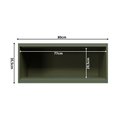 Ver imagem 5 de Armário Aéreo Basculante 80cm 100% MDF Cozinha Sevilha Verde