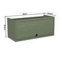 Ver imagem 4 de Armário Aéreo Basculante 80cm 100% MDF Cozinha Sevilha Verde