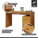 Ver imagem 3 de Penteadeira 1 Porta 1 Gaveta 100% MDF Sem Espelho Charlotte