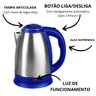 Chaleira Elétrica Térmica Aço Inox 1,8l Auto Desligamento - 2