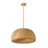 Pendente Luminária Chinês mão-tecido de bambu natural pingente iluminação rattan lâmpada lustre de b - 7