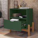 Ver imagem 4 de Mesa de Cabeceira Nice Verde Oliva