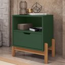 Ver imagem 1 de Mesa de Cabeceira Nice Verde Oliva