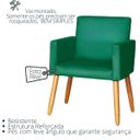 Ver imagem 3 de Poltrona para Quarto Infantil Tecido Suede Resistente Espaço Pequeno Pés de Madeira Estudo