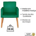 Ver imagem 4 de Poltrona para Quarto Infantil Tecido Suede Resistente Espaço Pequeno Pés de Madeira Estudo