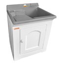 Ver imagem 1 de Gabinete Tanque Lavar Roupas 50l Cinza em Fibra Stilofibras