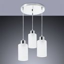 Ver imagem 2 de Luminária Pendente Track Quarto Sala Balcão 3 Lâmpadas E27 Bivolt Branco 110v/220v