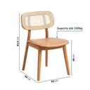 Ver imagem 3 de Kit 2 Cadeiras Madeira Maciça Liz CabeCasa MadeiraOriginals