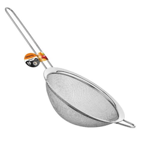 Peneira em Aço Inox Original Line 16cm - Prática, Durável e Versátil para Cozinha - Panami
