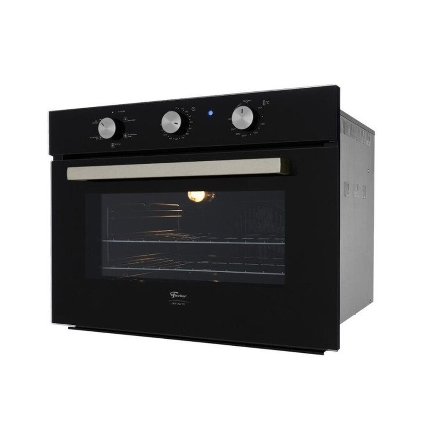 Conjunto de Embutir Fischer com Forno Elétrico 50l com Air Fryer + Micro-ondas 25l com Dourador + Cooktop 5 Bocas Tripla Chama Linha Infinity 220v - 5