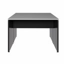 Ver imagem 4 de Mesa Escritório 2 Lugares 1,10m X 1,40m Pés Painel F5 Office Cor:cinza Sagrado com Preto