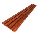 Ver imagem 1 de Painel Ripado de PVC em Placa 1,00mx0,15m (7 Placas = 1m²) com 2 Acabamentos em L de 1,05m Bariri