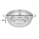 Ver imagem 3 de Escorredor Inox Macarrao Massa Legumes Fruta Verdura Salada Versatil Preparo Cozinha Residencial com