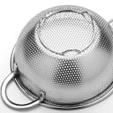 Ver imagem 4 de Escorredor Inox Macarrao Massa Legumes Fruta Verdura Salada Versatil Preparo Cozinha Residencial com