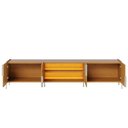 Ver imagem 2 de Rack Tv 85 Pol 237cm com Led Gior Naturale C05 - Mpozenato