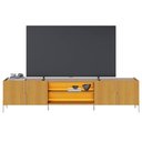 Ver imagem 4 de Rack Tv 85 Pol 237cm com Led Gior Naturale C05 - Mpozenato